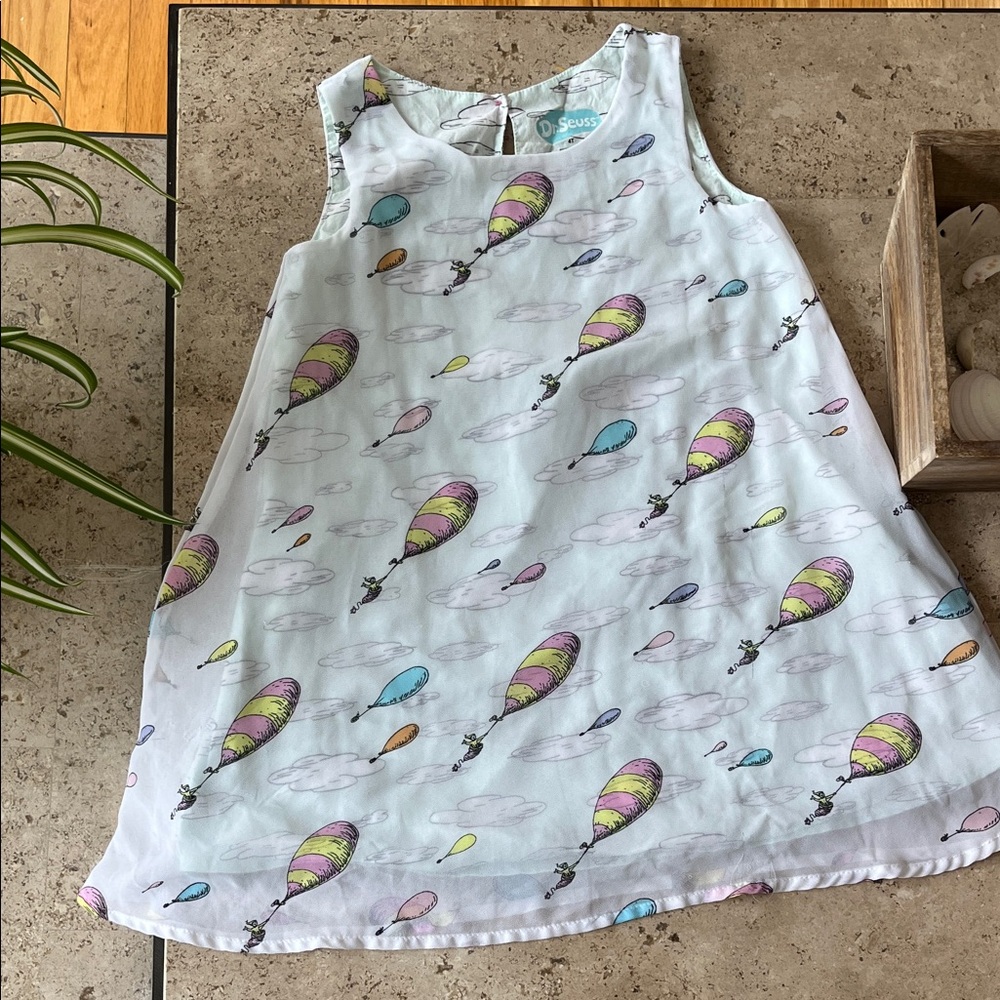 Dr. Seuss Balloon Print Kids Dress